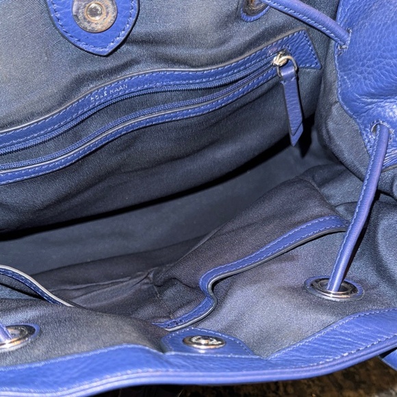 Cole Haan Vintage leather Reiley tassel tote in Navy EUC - Picture 11 of 16